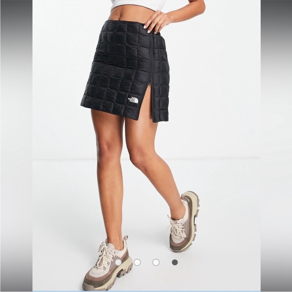 The North Face Black Quilted Skirt with Side Slit